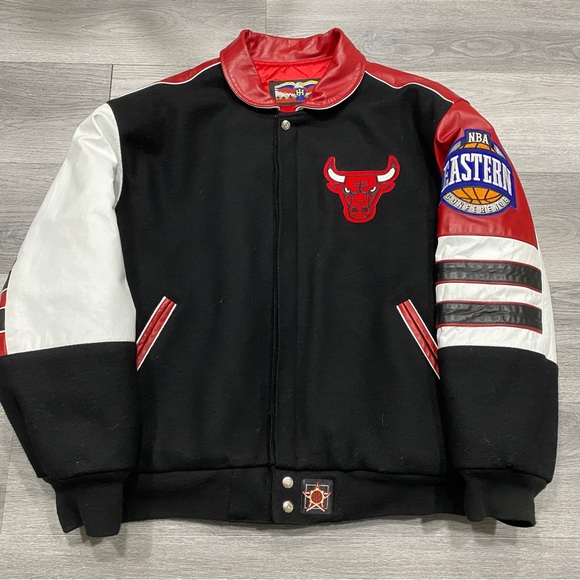 VINTAGE CHICAGO BULLS JACKET LARGE - Picture 2 of 7